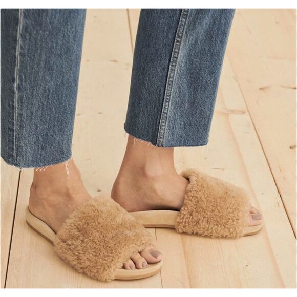 Jenni Kayne Shearling Slides - Picture 1 of 6